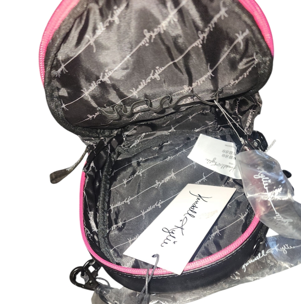 Kendall & Kylie Black and Pink Crossbody Bag With Wallet - Picture 2 of 12